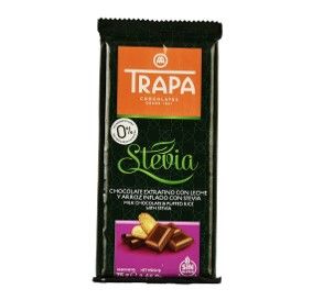 Chocolate con Leche y Arroz Stevia, 0 Azúcar Trapa 75g