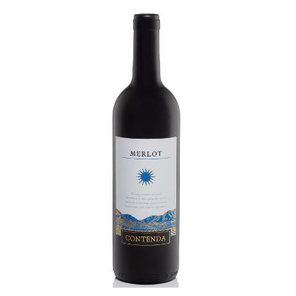 Vino Merlot Contenda 750ml  España zona de Castilla -La Mancha