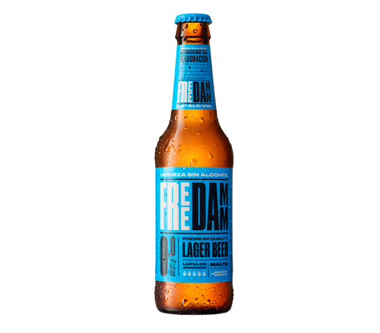 Cerveza Importada Free Damm Lager 250mL Sin alcohol 0.0%