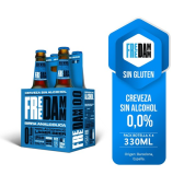 Cerveza Importada Free Damm Lager 250mL Sin alcohol 0.0%