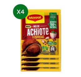 Mix de Achiote y Especias, Marca Maggi, 4*1 Unidad