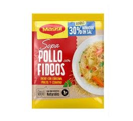 Sopa de pollo con fideos bajo en sal 50 g