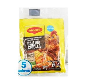 Consomé Gallina Criolla, Maggi, Empaque 1x5 Unidades