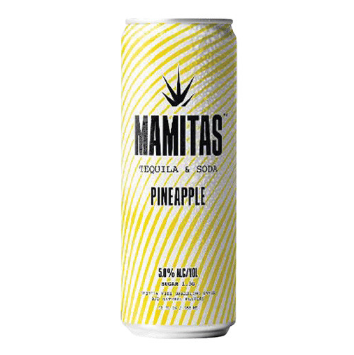 Mamitas Tequila Con Soda Piña  5% Alcohol 355ml