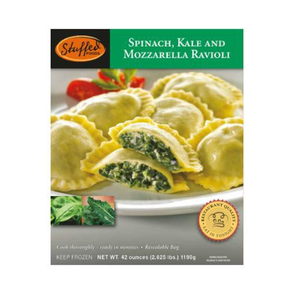 Ravioli Espinaca Kale Mozzarella Stuffed Foods Caja 1.190kg