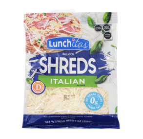 Queso italiano rayado Lunchitas 226g