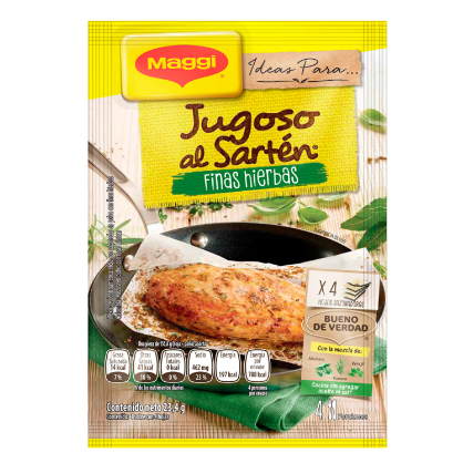 Jugoso al Sartén Finas Hierbas 23.4g Maggi