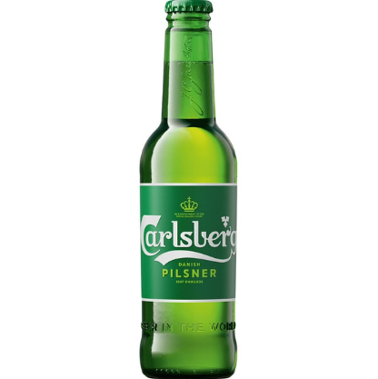 Cerveza importada Carlsberg  Dinamarca bot 330ml