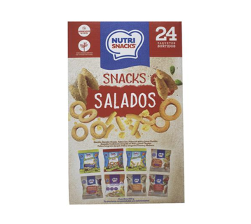 Snacks Salados, Marca NutriSnacks, 24 Paquetes