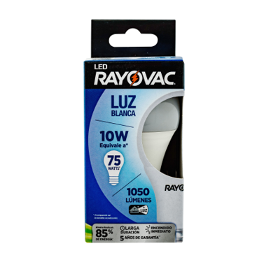 Bombillo LED 10W 1050LM 110-130V Rayovac 1 unidad