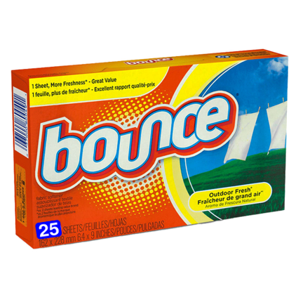 Toallitas para secadora Marca Bounce 20 unid