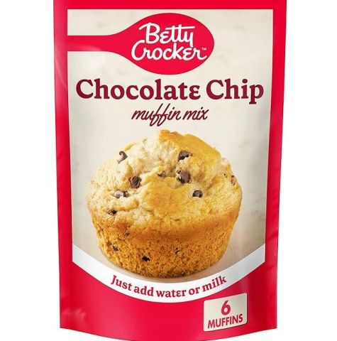 Mezcla Mufin mix chocolate chips  Betty crocker 6.5 oz 184g